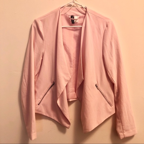 H&M Jackets & Blazers - Draped Pink Blazer